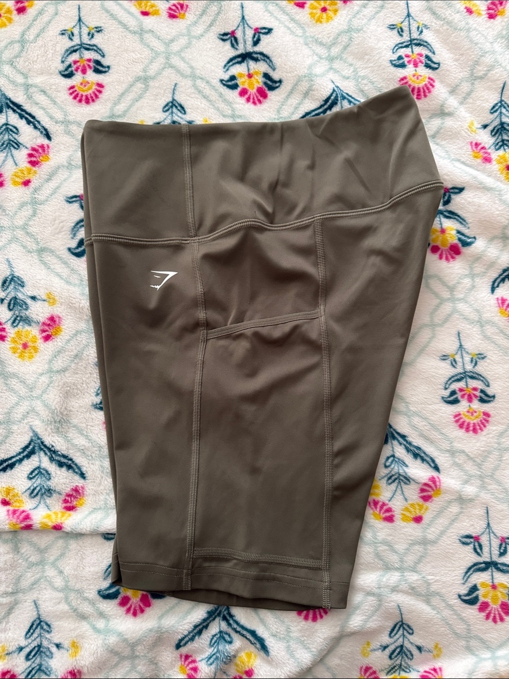 Gymshark High Waist Women’s Shorts - Olive Green
